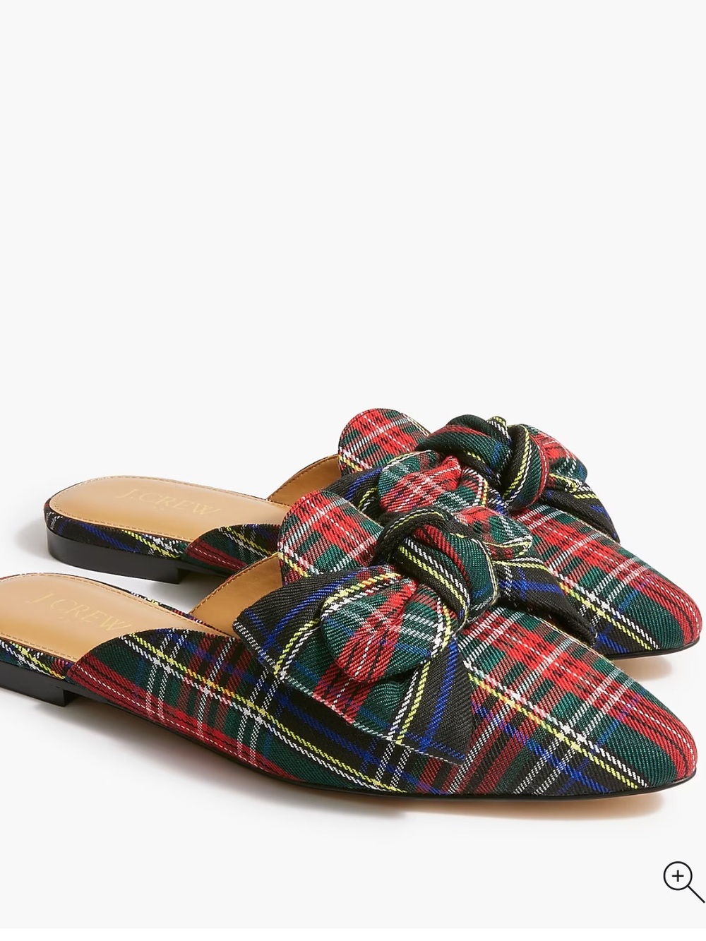 NWT Women’s J. Crew Tartan Slip-on Mules, size 7